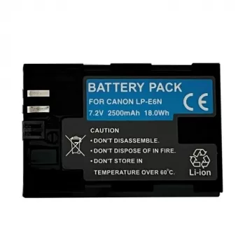 Atkraunama fotoaparato baterija LP-E6N 2400mAh, atitikmuo Canon LP-E6N