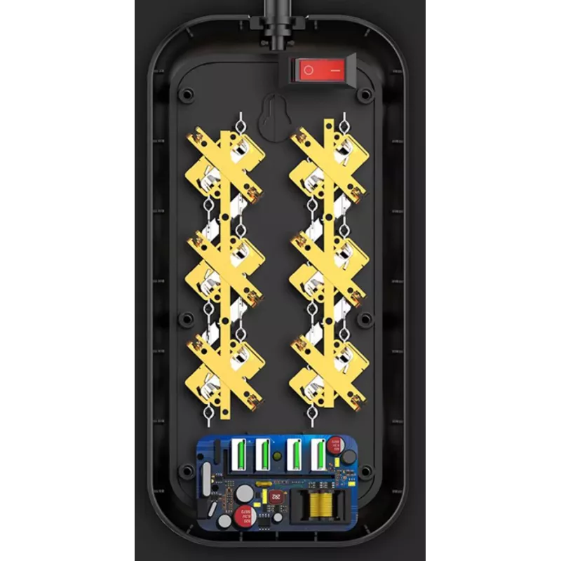 ColorWay CW-CHE64B kištukinis lizdas 10A 17W su USB