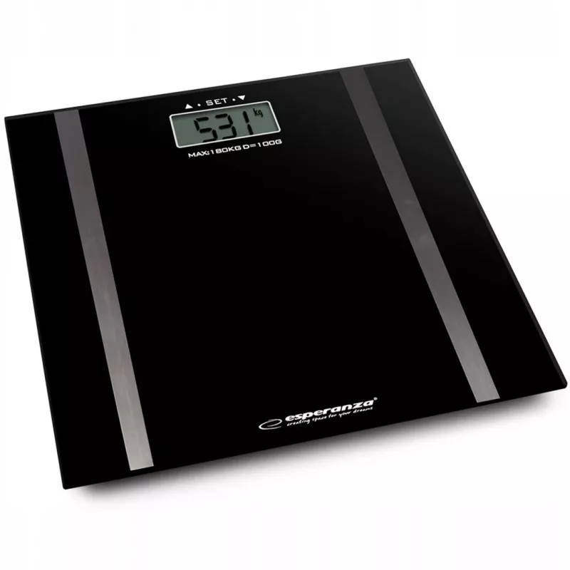 Asmeninės svarstyklės Esperanza EBS018K – elektroninės, 180 kg, juodos