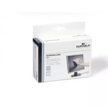 Durable SCREENCLEAN duo 5721 – šlapių ir sausų servetėlių rinkinys ekranų valymui