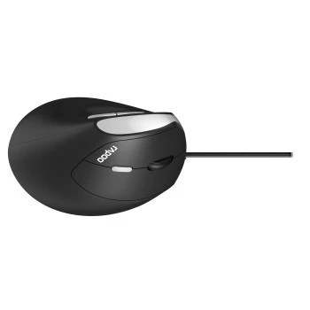 Vertikali pelė Rapoo EV200 Office USB Type-A, juoda/sidabrinė