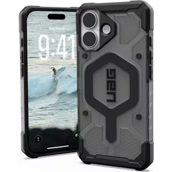 UAG Urban Armor Gear Pathfinder MagSafe Dėklas | Apple iPhone 17 | pelenų (permatoma pilka)/juoda | 114553113140