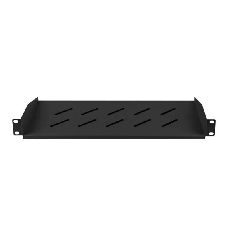 Lanberg AK-1014-B 19 colių lentyna 1U 483x220 mm, 25 kg, juoda