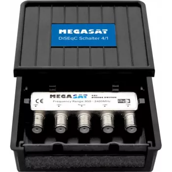 Megasat DiSEqC Switch 4-1 Pro – palydovinis multiswitch 4 į 1