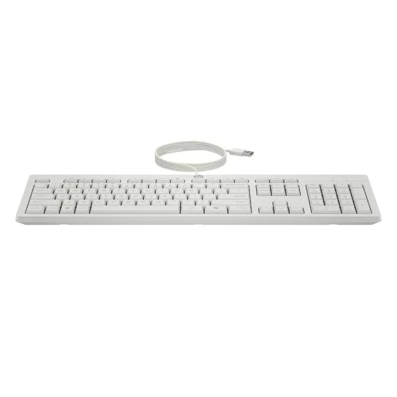 HP 225 G2 USB laidinis pelės ir klaviatūros rinkinys, Copilot klavišas – Cashmere White – ESTONIAN