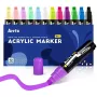 Akriliniai žymekliai Arrtx LC303274 – 12 spalvų, smulkus antgalis menui ir rankdarbiams