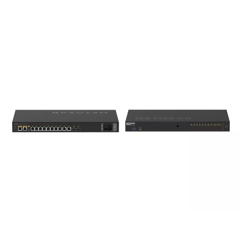 NETGEAR M4250-10G2XF-PoE++ valdomas L2/L3 Gigabit Ethernet (10/100/1000) jungiklis su PoE ir PoE++, 1U, juodas