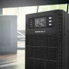 Qoltec 52284 Nepertraukiamo maitinimo šaltinis UPS | 10kVA | 10000W | Galios koeficientas 1.0 | LCD | EPO | USB | On-line