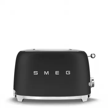 Skrudintuvas Smeg 50's Style TSF01BLMEU 2 dviems riekelėms, juodas, nerūdijantis plienas