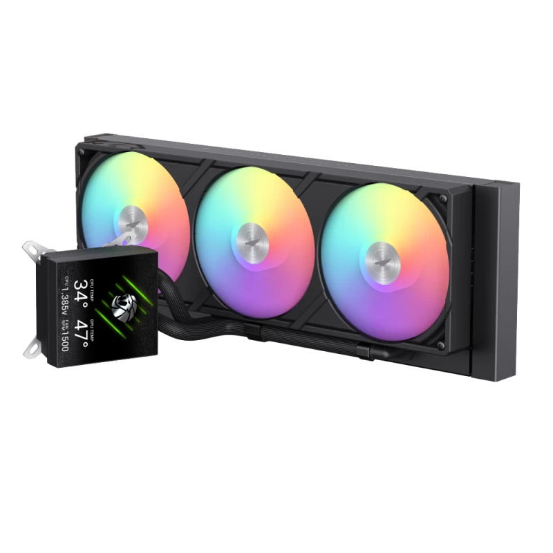 Gamemax CPU skysčio aušintuvas | GLACIER 360 LCD BK | Intel, AMD