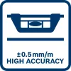 Bosch 1 600 A01 V3Z optinis nivelyras 1,2 m aliuminis, juodas