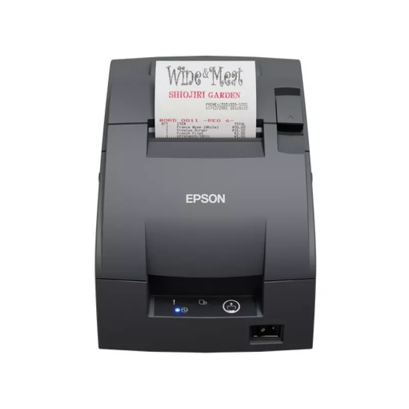 Epson TM-U220IIB taškinis kvitų spausdintuvas, 16 cpi, USB 2.0, pilka