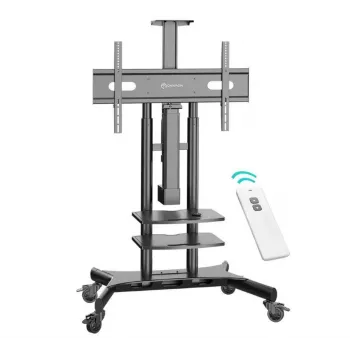 ONKRON TS1881E-B mobilus TV stovas su elektriniu kėlimu, 50–86 col., juodas, VESA tvirtinimas