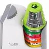 Daržovių pjaustyklė Adler AD 4815, 150 W, 5 antgalių, ABS korpusas, balta/pilka