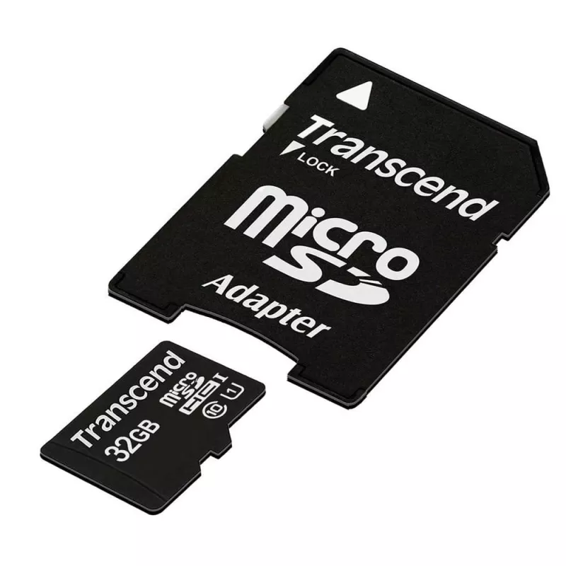 Atminties kortelė MICRO SDHC 32GB SU ADAPTERIU KLASĖ10 TS32GUSDU1 TRANSCEND