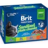 BRIT Premium Cat Sterilised Plate šlapias kačių ėdalas 12x100g
