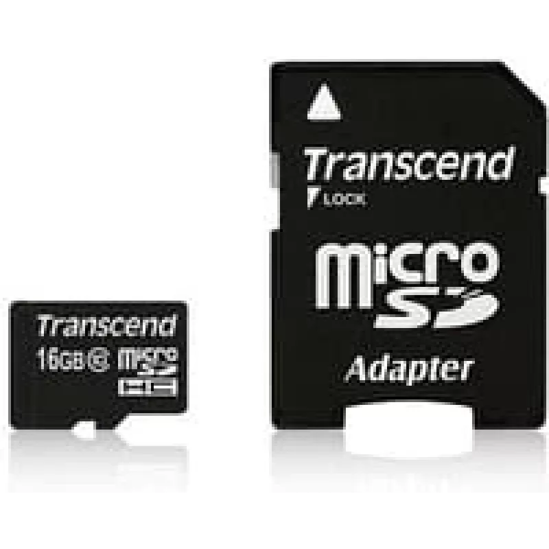 Flash atminties kortelė Transcend 16GB MicroSDHC UHS-I TS16GUSDU1