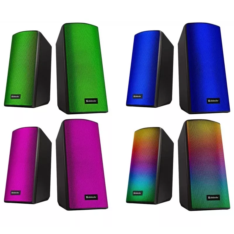 Garsiakalbiai Defender Spitfire 2.0 6W LED USB