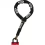ABUS 59715 Dviračio spyna Juoda - Raudona 1200 mm Grandininė spyna (59715)