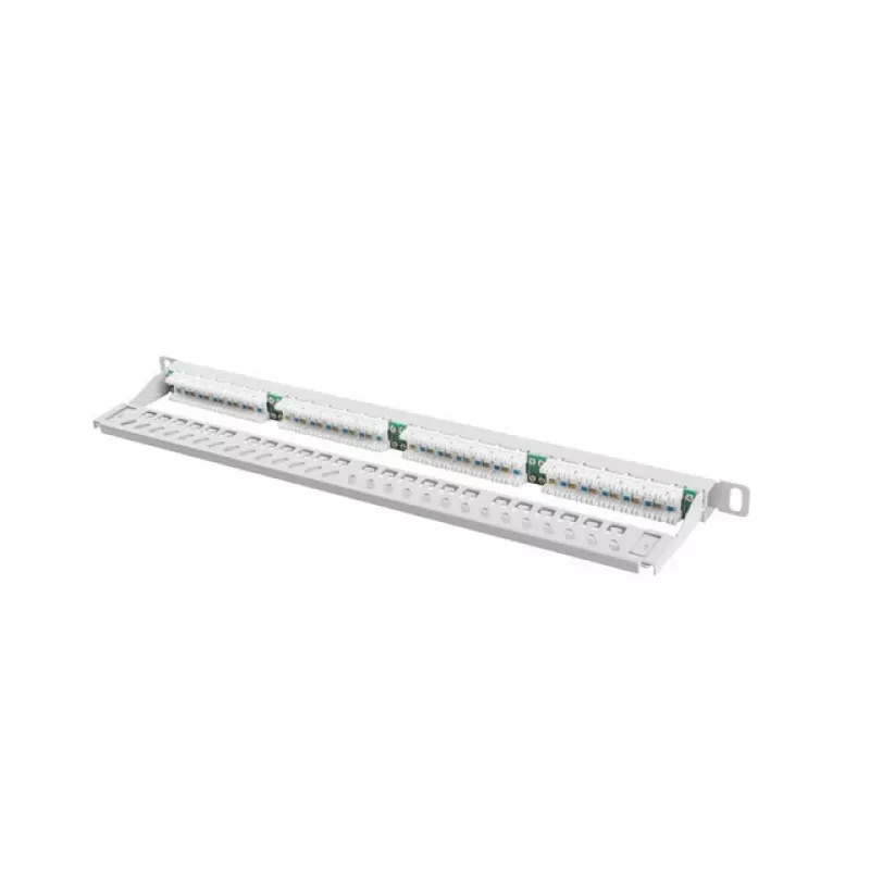 Patch Panel Lanberg PPU5-0024-S 24 prievadų, 0.5U, 19 inch