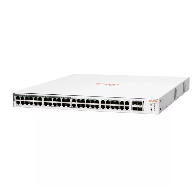 HPE Aruba Networking Aruba Instant On 1830 48G 24p PoE+ 4SFP 370W valdomas L2 Gigabit Ethernet komutatorius 1U