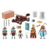 Playmobil 71268 Asterix: Edifis ir rūmų mūšis su veikiančia romėnų katapulta – figūrėlių rinkinys vaidmenų žaidimams