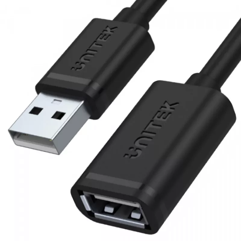 USB laidas UNITEK Y-C447GBK 0,5 m USB 2.0 Juodas