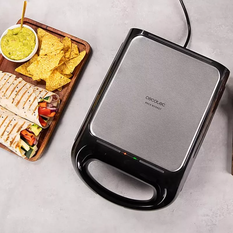 Sumuštinių keptuvė Cecotec Rock'nToast Family 3in1 | 1500 W | 3 plokštės | Juoda