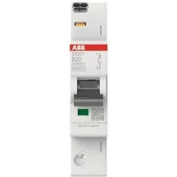 Automatinis jungiklis ABB SX201-B20 Flexline B charakteristika 6kA 20A 1P (2CDS251003R0205)