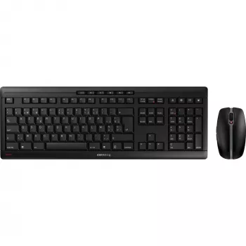 CHERRY Stream Desktop Recharge belaidis klaviatūros ir pelės rinkinys, AZERTY, juodas