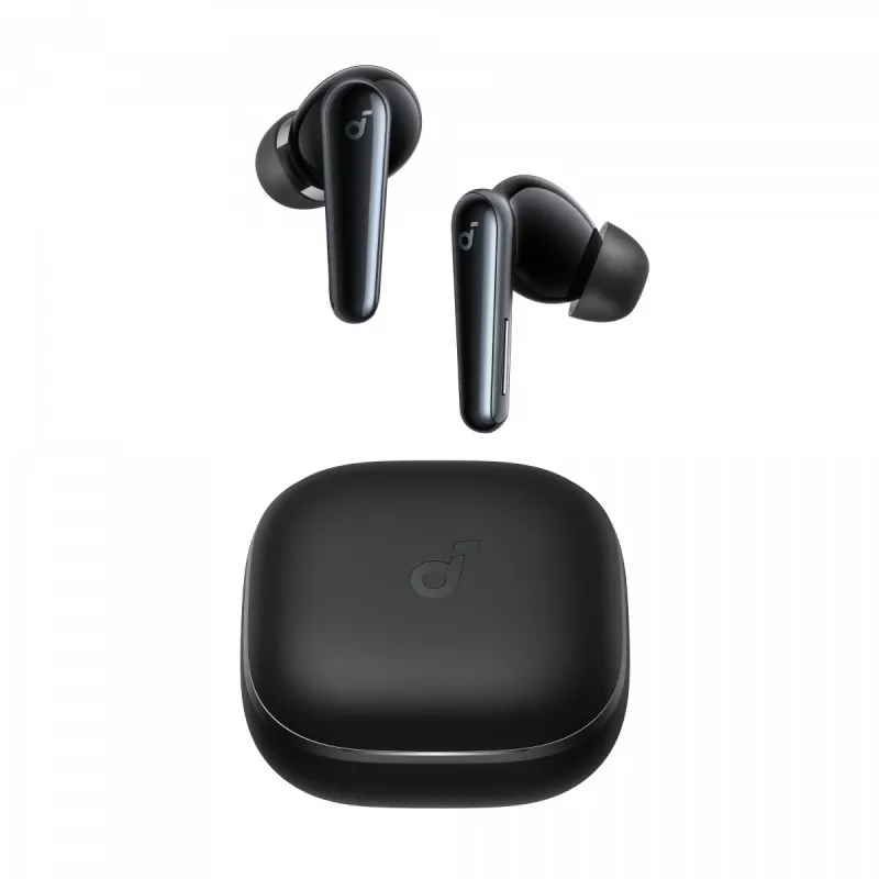 Ausinės Soundcore Liberty 5 belaidės į ausis skambučiams/muzikai USB Type-C Bluetooth juodos