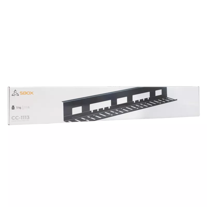 SBOX CC-1113 Kabelių tvarkymo dėžė juoda