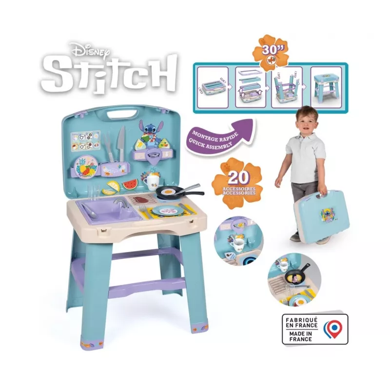 Virtuvėlė vaikams SMOBY Stitch Kitchen 7600311909 su aksesuarais