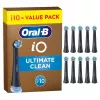 Pakeitimo šepetėlių galvutės BRAUN Oral‑B iO Ultimate Cleaning (10 vnt. pakuotė)
