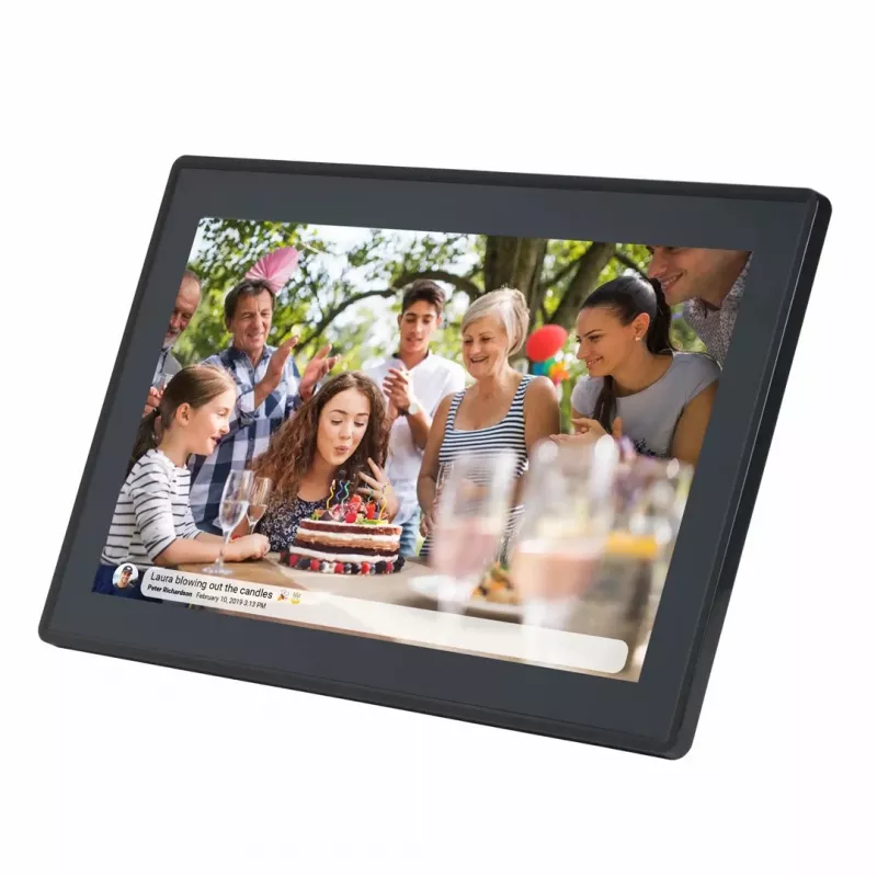 Denver PFF-1515B skaitmeninis nuotraukų rėmelis Juodas 39,6 cm (15,6 inch) jutiklinis ekranas Wi-Fi