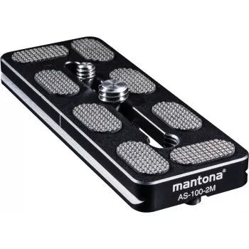 Walimex Mantona AS-100-2M greito atlaisvinimo plokštelė, suderinama su Arca-Swiss, 100x38mm su varžtais ir centro žyme (1021464)