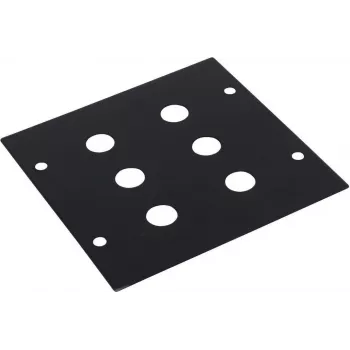 Omnitronic modulinis 2U skydelis su 6x lizdų jungtimis, 88×88 mm