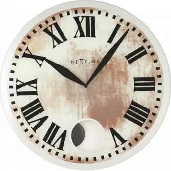 NeXtime klok 8162 Romana sieninis laikrodis, baltas, Ø43 cm