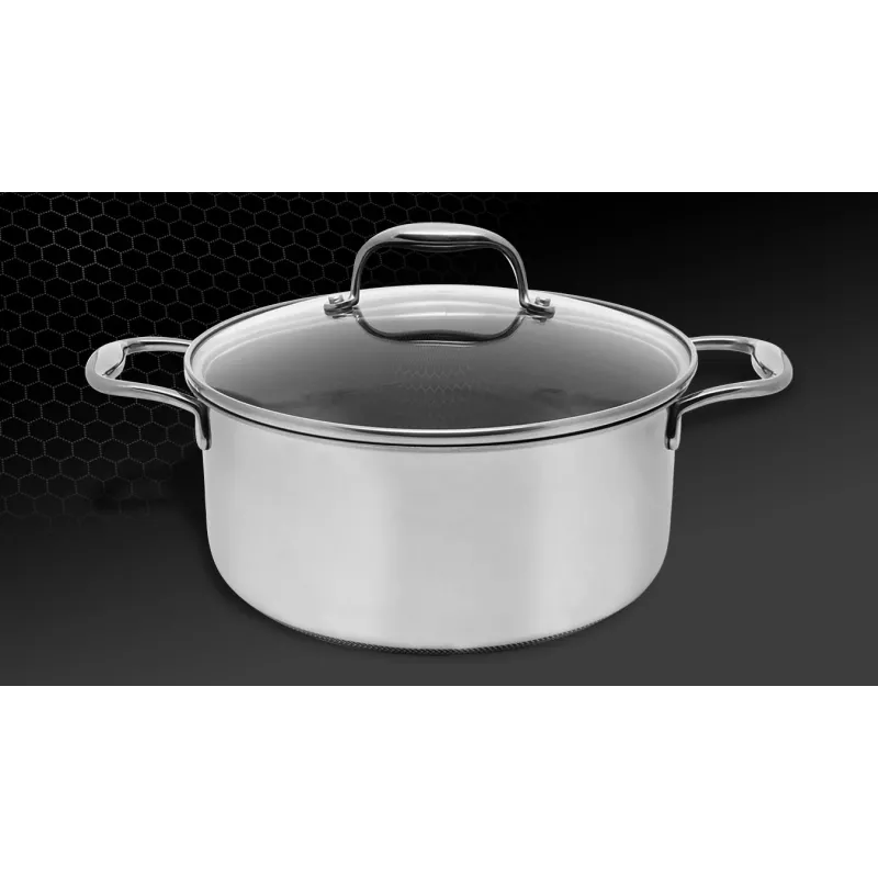 Puodas Kohersen Black Cube 24 cm su dangčiu