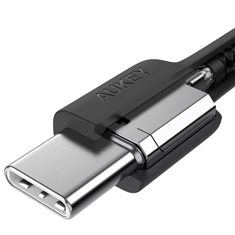 Aukey CB-CD45 USB-C į USB-C kabelis, Quick Charge, 0,9 m, juodas