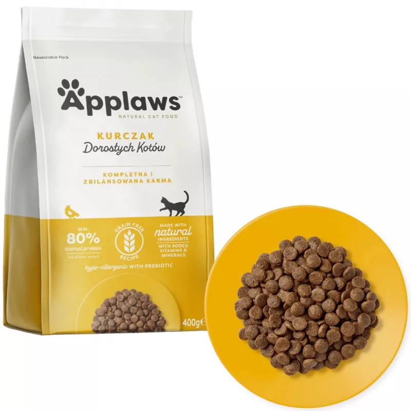 APPLAWS Adult Chicken – sausas kačių ėdalas – 400g