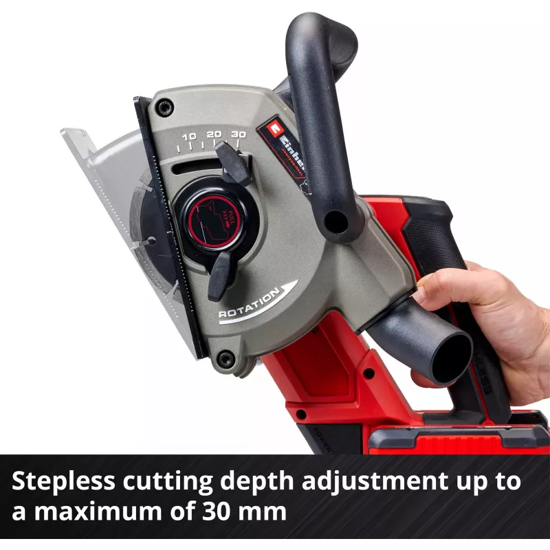 Sieninis griovimo pjūklas EINHELL TP-MA 36/30 Li BL-Solo 36 V, bešepetėlis variklis, modelis 4350800