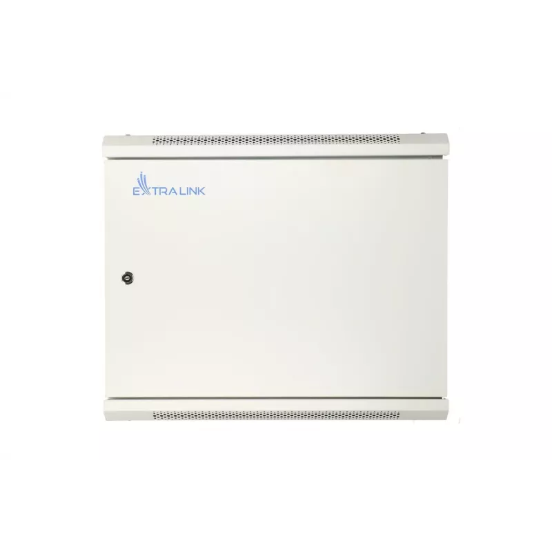 Extralink sieninis 12U 600x450 pilkas spintelės stovas su metalinėmis durelėmis