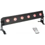 LED juosta EUROLITE AKKU Bar-6 Entry QCL RGBW, 6x4W šviesos diodai, baterijomis maitinamas nešiojamas apšvietimas