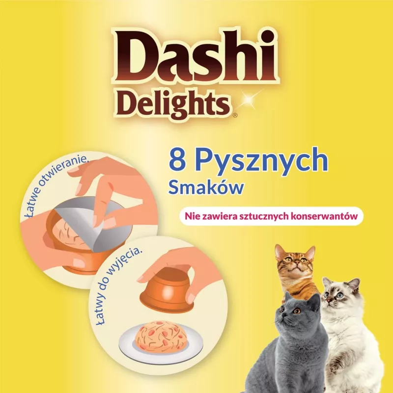 INABA Dashi Delights Vištiena su šukutėmis sultinyje – skanėstai katėms – 70g
