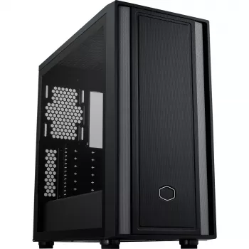 Cooler Master MasterBox 600 Lite PC korpusas, MIDI bokštas, E-ATX, grūdintas stiklas – juodas