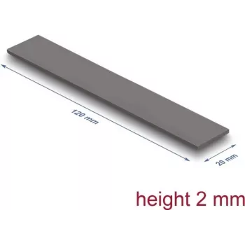 Termo pagalvėlė DeLOCK 18477 3 W/m·K pilka 20x120x2 mm