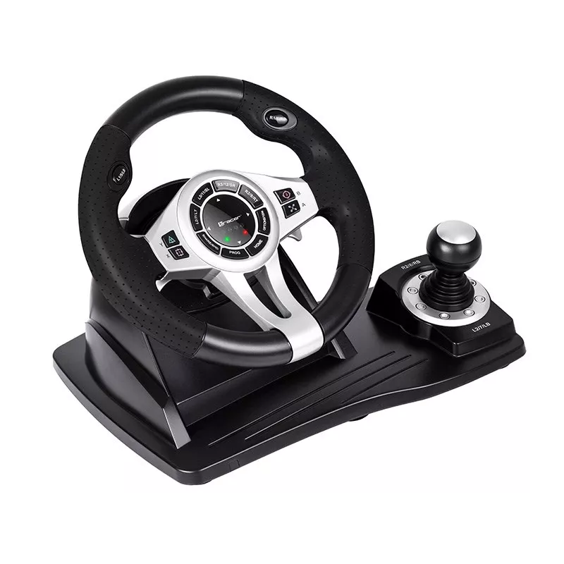 Tracer TRAJOY46524 Žaidimų vairas su pedalais juodas, skirtas PlayStation 4, PlayStation 3