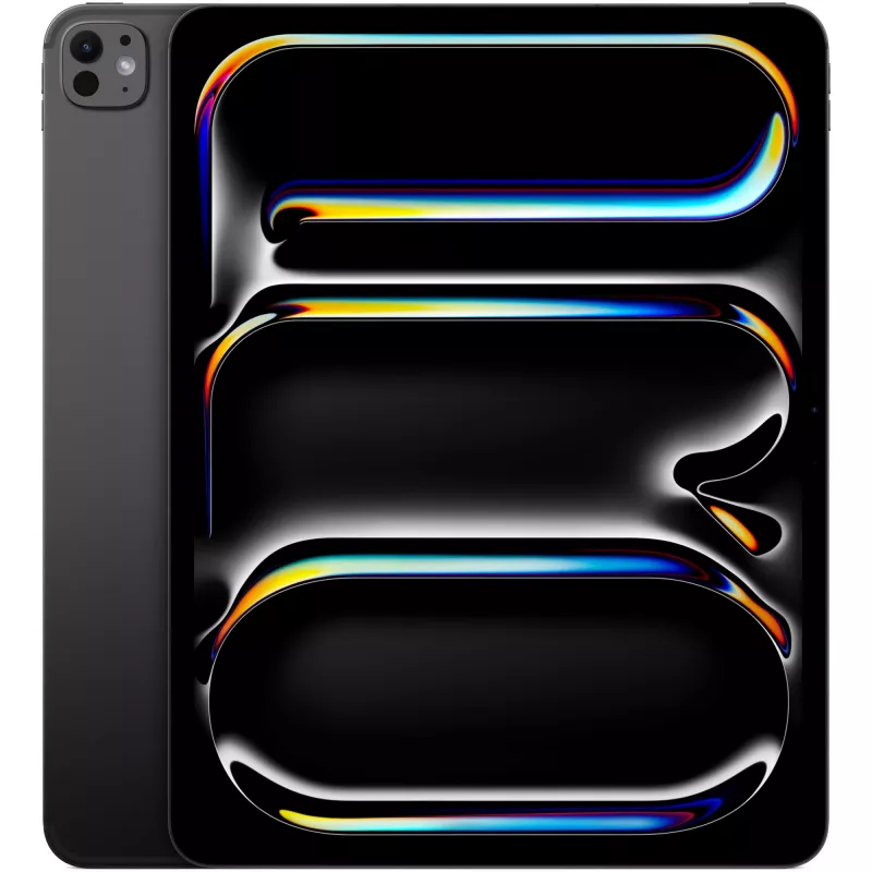 Apple iPad Pro 33 cm (13 colių) Wi-Fi + Cellular 1TB su nanotextūriniu stiklu, Space Black [Energijos klasė G] (ME8G4TY/A)