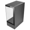PC korpusas TACENS Mars Gaming MC-XO Midi Tower juodas — ATX/Micro-ATX/Mini-ITX, maitinimo blokas apačioje, 1×120 mm galinis ventiliatorius, palaiko iki 328 mm vaizdo plokštę